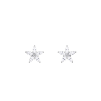 Star Zircon Silver Studs