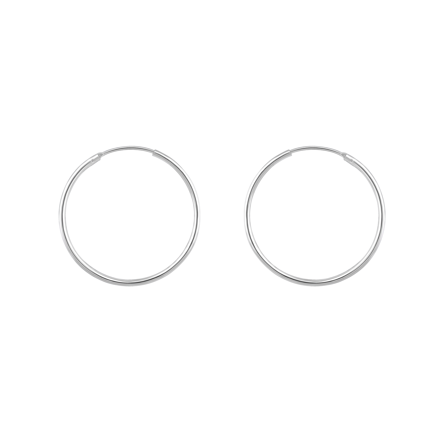 Circlet Silver Hoop Earrings