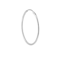 Circlet Silver Hoop Earrings