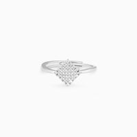 Diamond Fusion Zircon Silver Ring