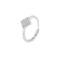 Diamond Fusion Zircon Silver Ring