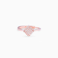 Diamond Fusion Zircon Rose Gold Ring