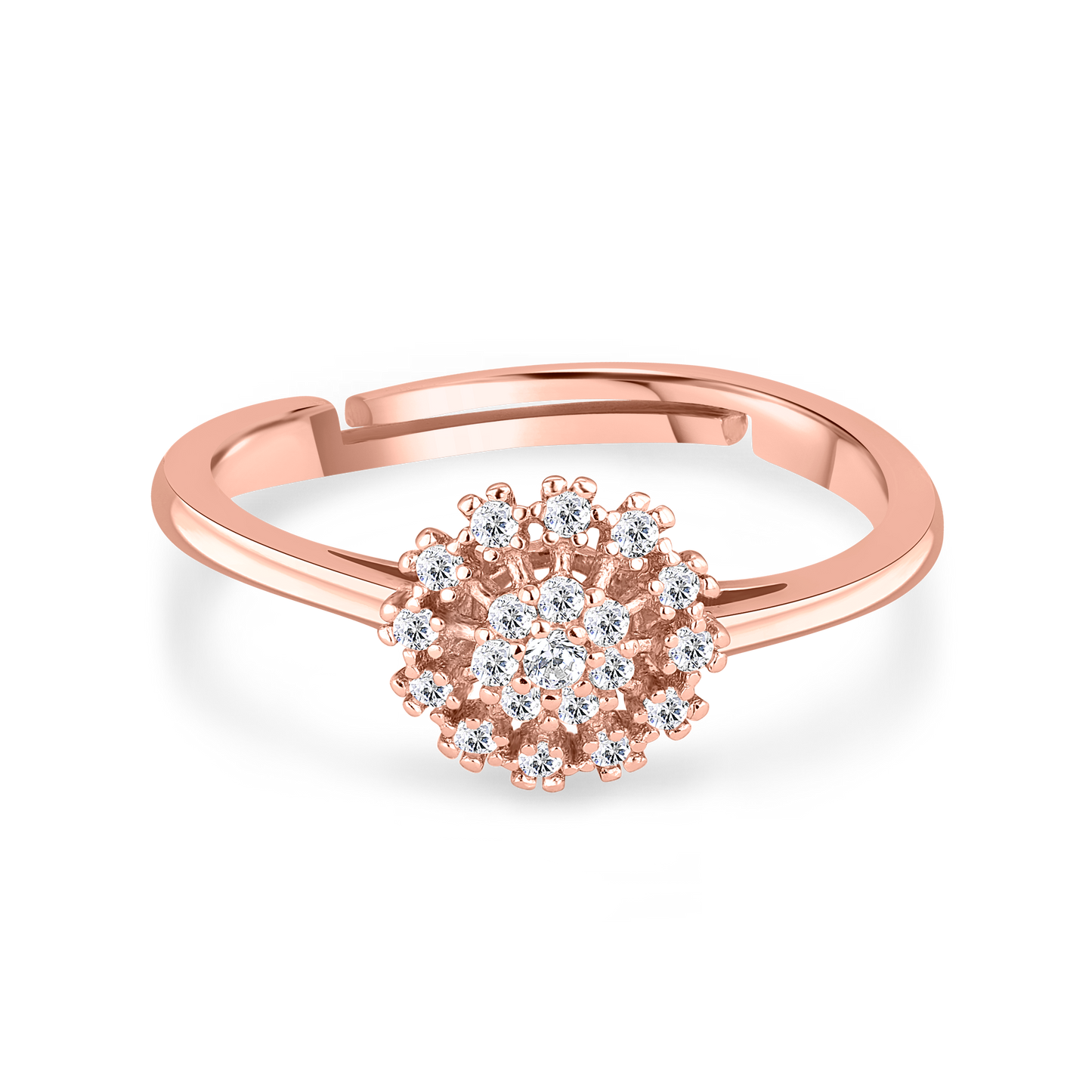 Flora Zircon Rose Gold Ring