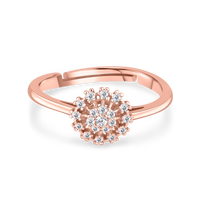 Flora Zircon Rose Gold Ring