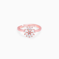 Flower Spark Rose Gold Ring