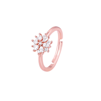 Flower Spark Rose Gold Ring