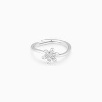 Silver Flower Ring