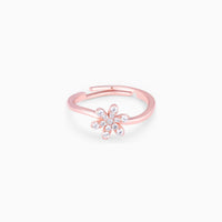 Glistening Petal Rose Gold Ring