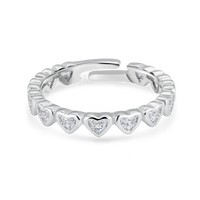 Whisper of Love Silver Heart Ring