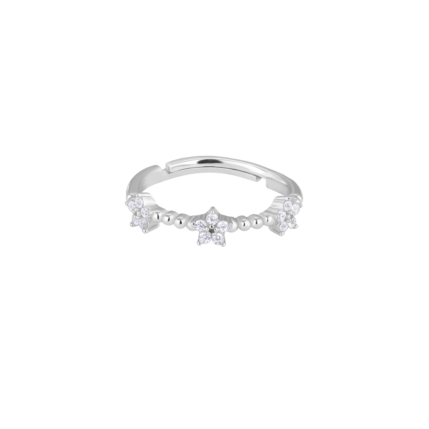 Symphony Of Flower Silver Ring