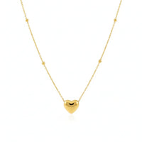 18K Gold Plated Heart Pendant Necklace - RACHIVA