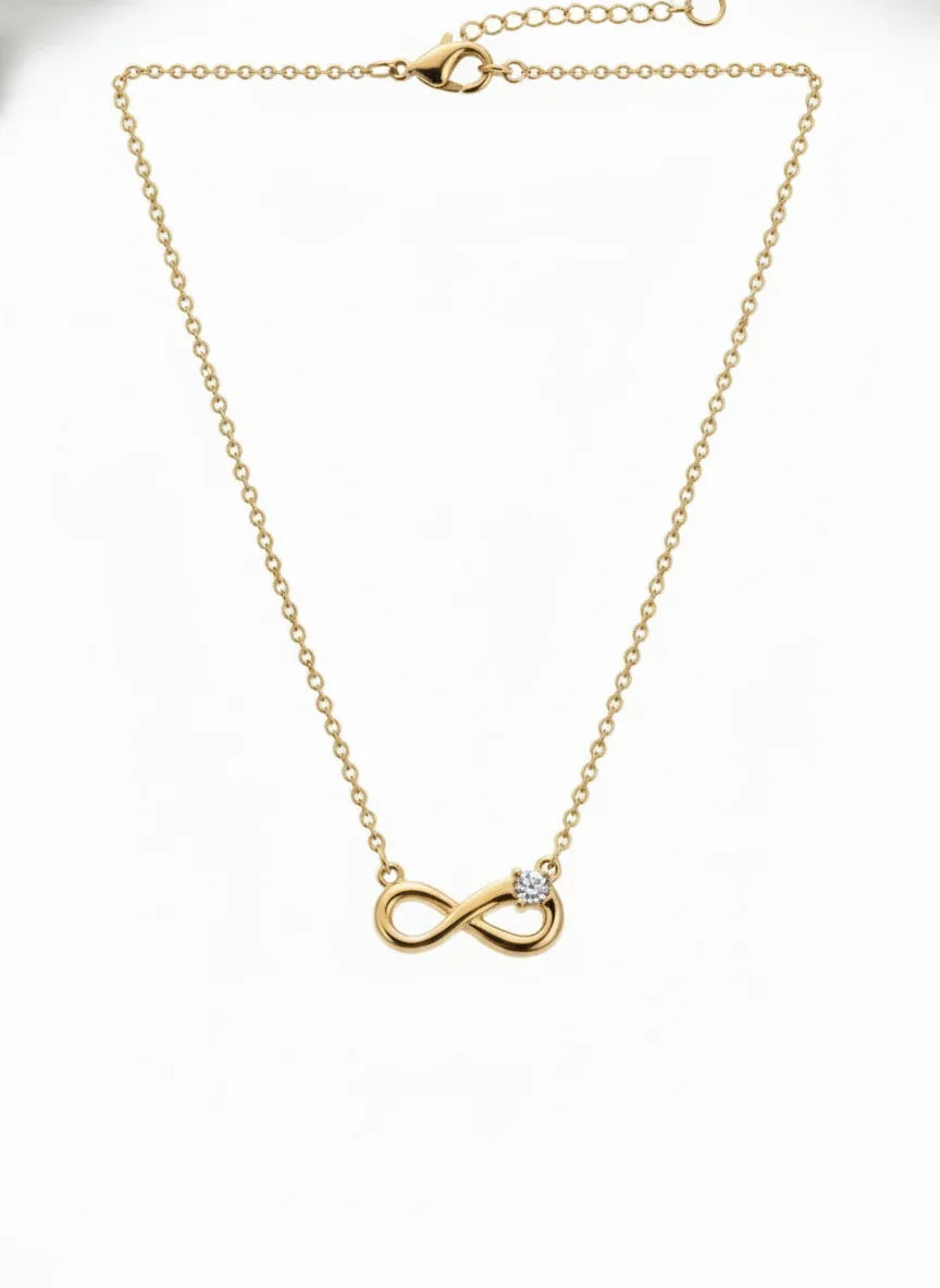18K Gold Plated Infinity Pendant Necklace - RACHIVA