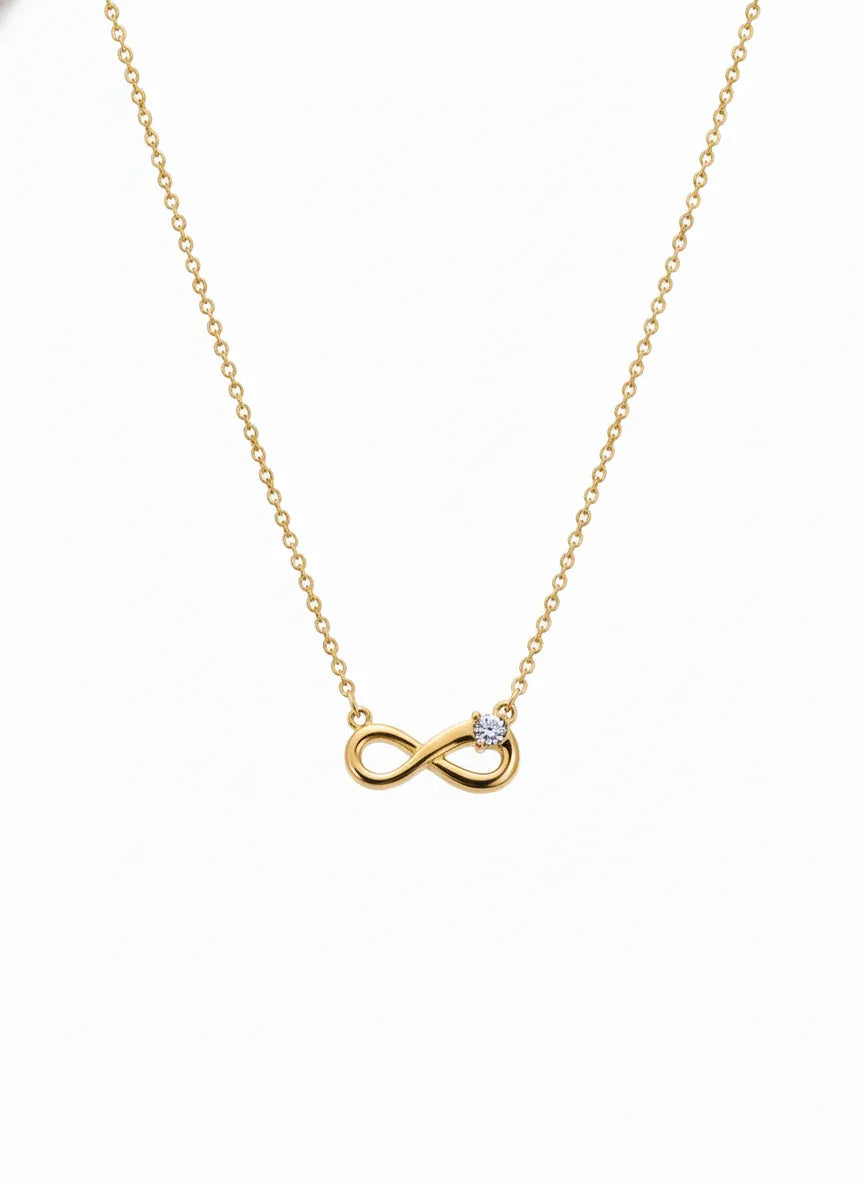 18K Gold Plated Infinity Pendant Necklace - RACHIVA