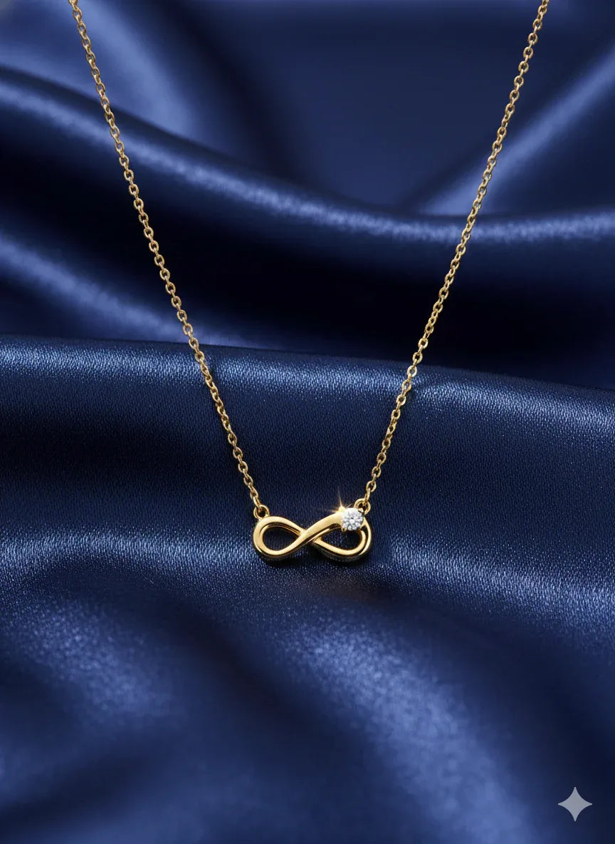 18K Gold Plated Infinity Pendant Necklace - RACHIVA