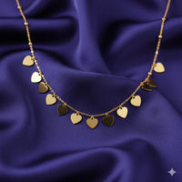 18K Gold Plated Heart Charm Necklace - RACHIVA