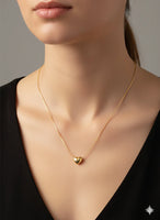 18K Gold Plated Classic Heart Pendant Necklace - RACHIVA