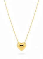 18K Gold Plated Puffy Heart Pendant Necklace - RACHIVA