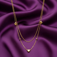 18K Gold Plated Heart Layered Necklace - RACHIVA