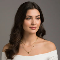 18K Gold Plated Heart Layered Necklace - RACHIVA