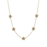 18K Gold Plated Floral Charm Necklace - RACHIVA