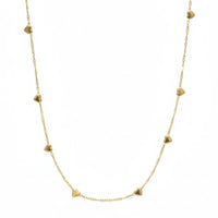 18K Gold Plated Mini Heart Charm Necklace - RACHIVA