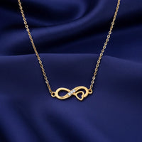 18K Gold Plated Infinity Heart Zircon Necklace - RACHIVA