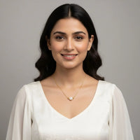 18K Gold Plated Minimal Pearl Bead Necklace - RACHIVA