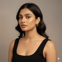 18K Gold Plated Heart Bow Drop Earrings - RACHIVA