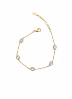 18K Gold Plated Teardrop Zircon Bracelet - RACHIVA