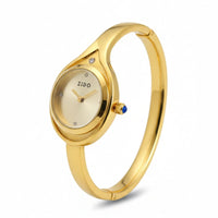 18K Gold Plated Minimal Oval Bangle Watch - RACHIVA