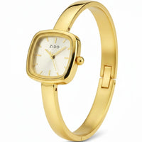 18K Gold Plated Square Bangle Watch - RACHIVA