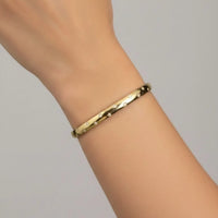 18K Gold Plated Star Zircon Minimal Bangle - RACHIVA