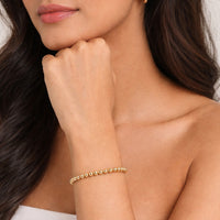18K Gold Plated Ball Bead Chain Bracelet