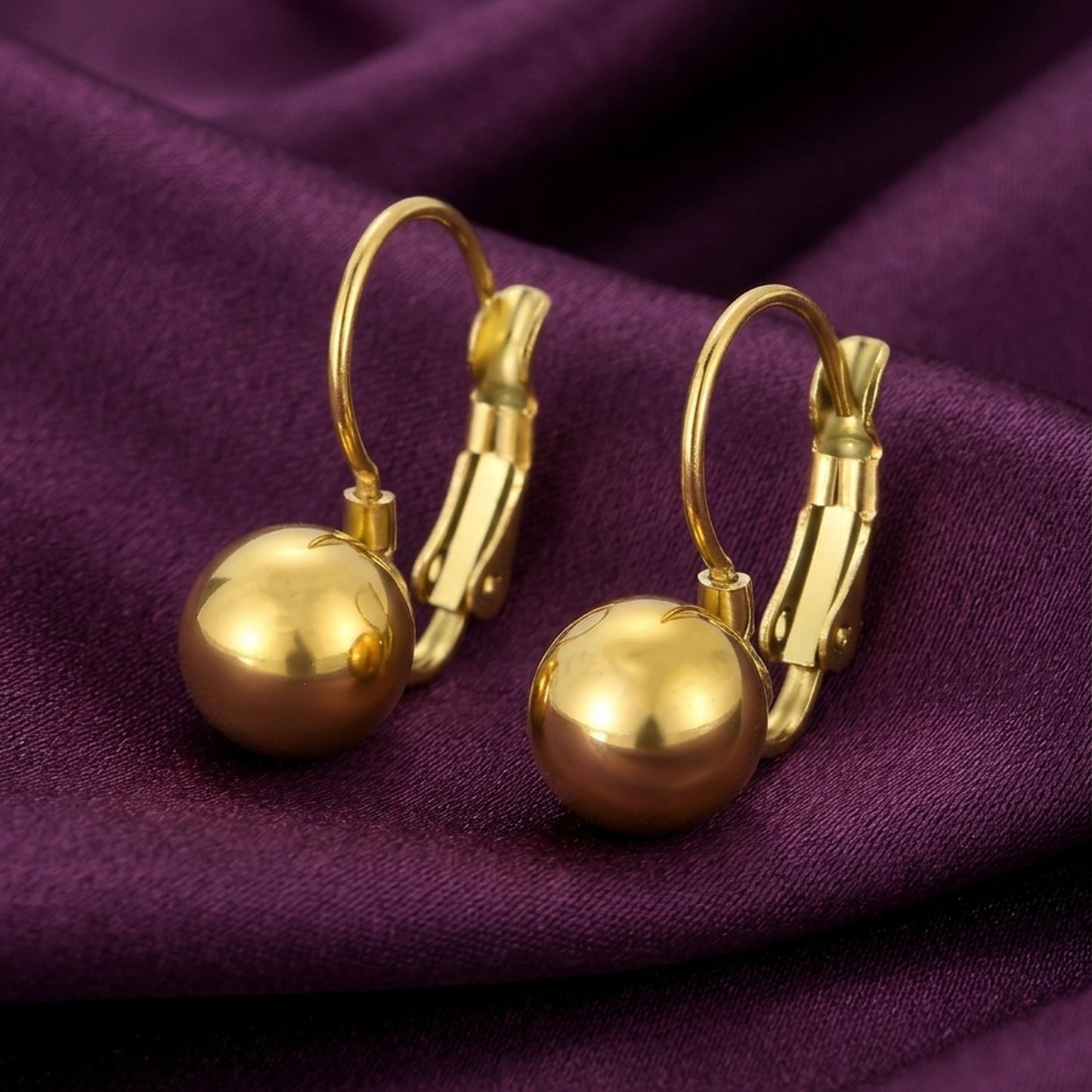 18K Gold Plated Freshwater Pearl Stud Earrings