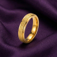 18K Gold Plated Polished Heart Eternity Band Ring