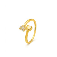 18K Gold Plated Matte Frosted Textured Band Ring - Size 6