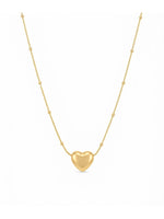 Rachiva 18K Gold Plated Minimal Heart Beaded Necklace