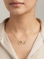 Rachiva 18K Gold Plated Infinity Heart Zircon Necklace