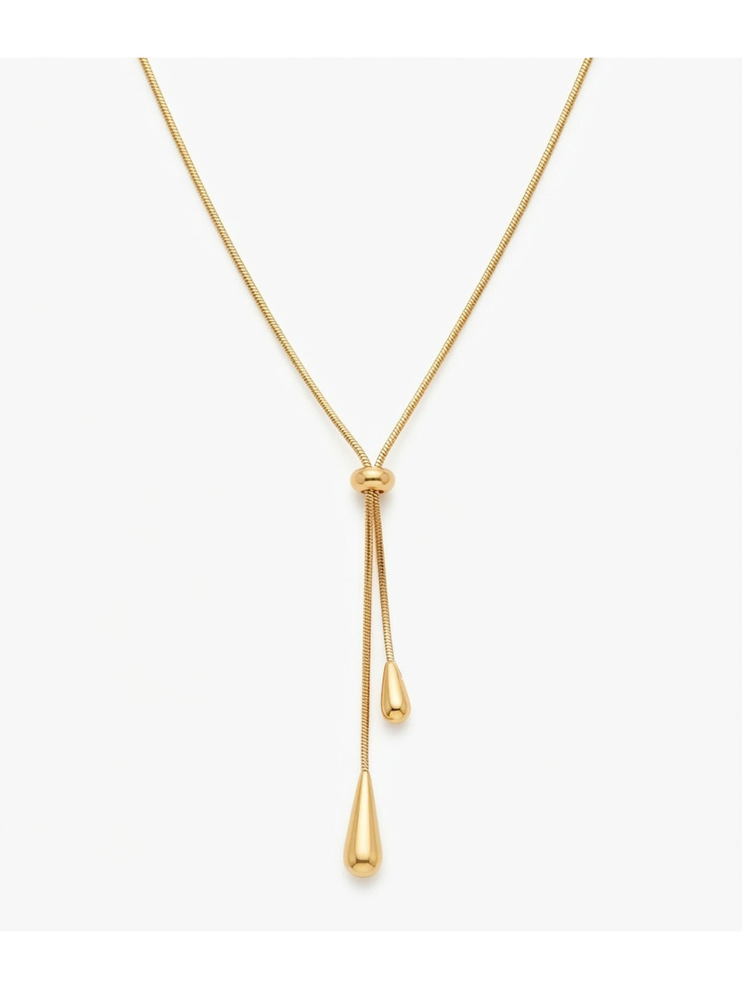 Rachiva 18K Gold Plated Adjustable Drop Necklace
