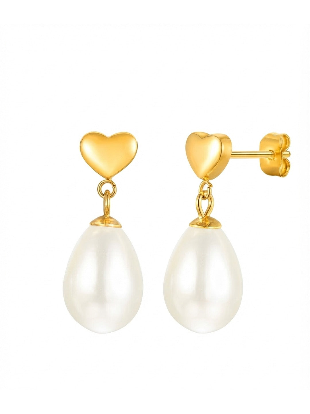 Rachiva 18K Gold Plated Bezel Zircon Threader Earrings