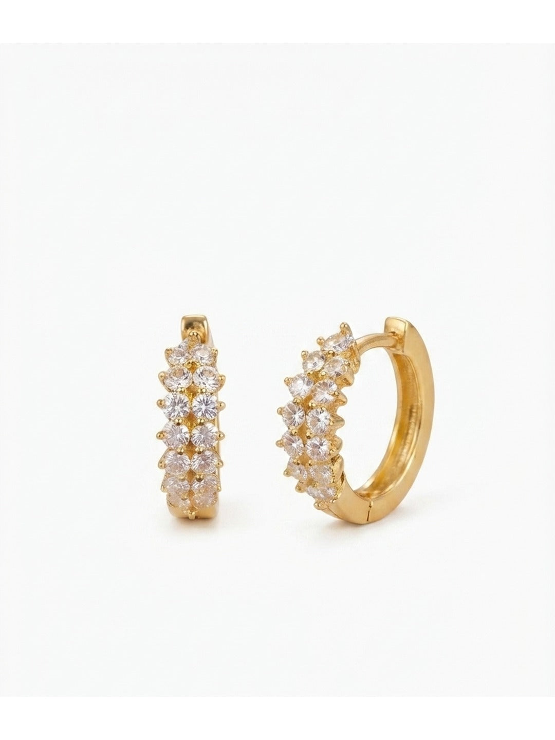 Rachiva 18K Gold Plated Cubic Zirconia Drop Earrings