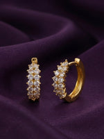 Rachiva 18K Gold Plated Cubic Zirconia Drop Earrings
