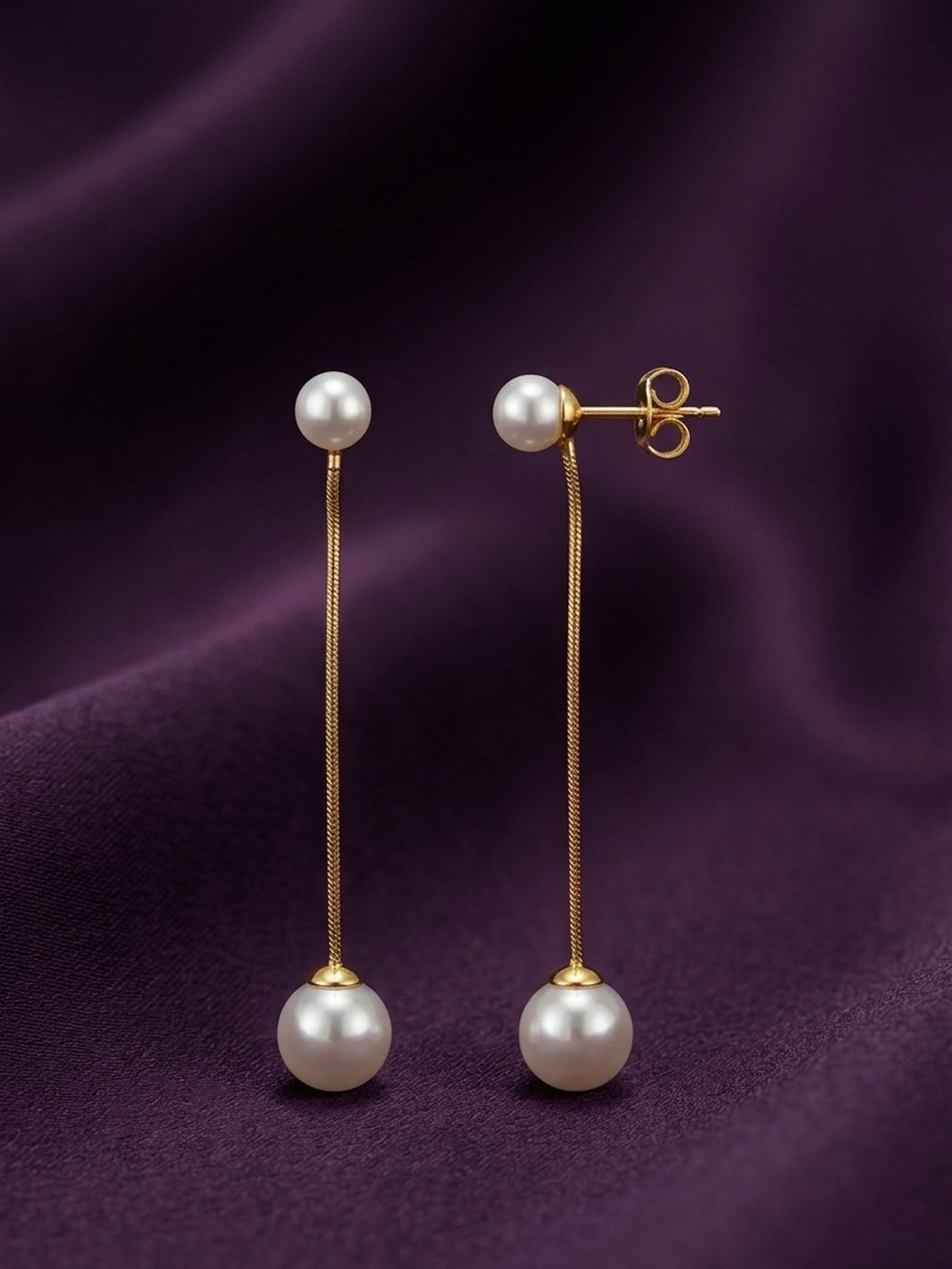 Rachiva 18K Gold Plated Ball Drop Earrings