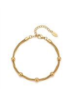 Rachiva 18K Gold Plated Gold Mesh Ball Bracelet