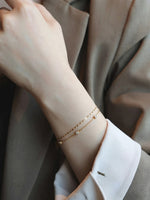 Rachiva 18K Gold Plated Zircon Charm Bracelet