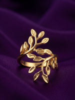 Rachiva 18K Gold Plated Heart Halo Adjustable Ring