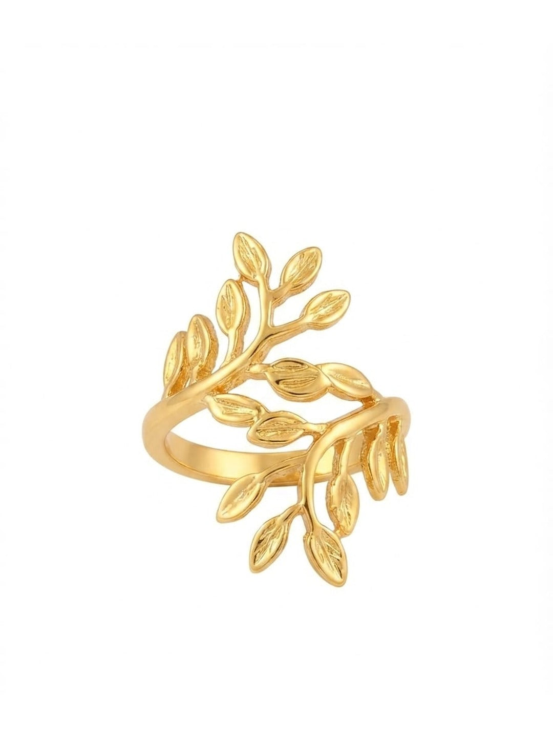 Rachiva 18K Gold Plated Heart Halo Adjustable Ring