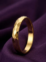 Rachiva 18K Gold Plated Crossover Pave Infinity Ring