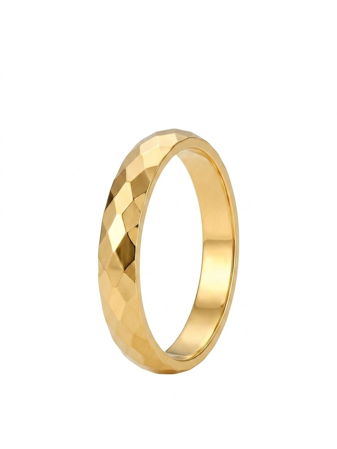 Rachiva 18K Gold Plated Crossover Pave Infinity Ring