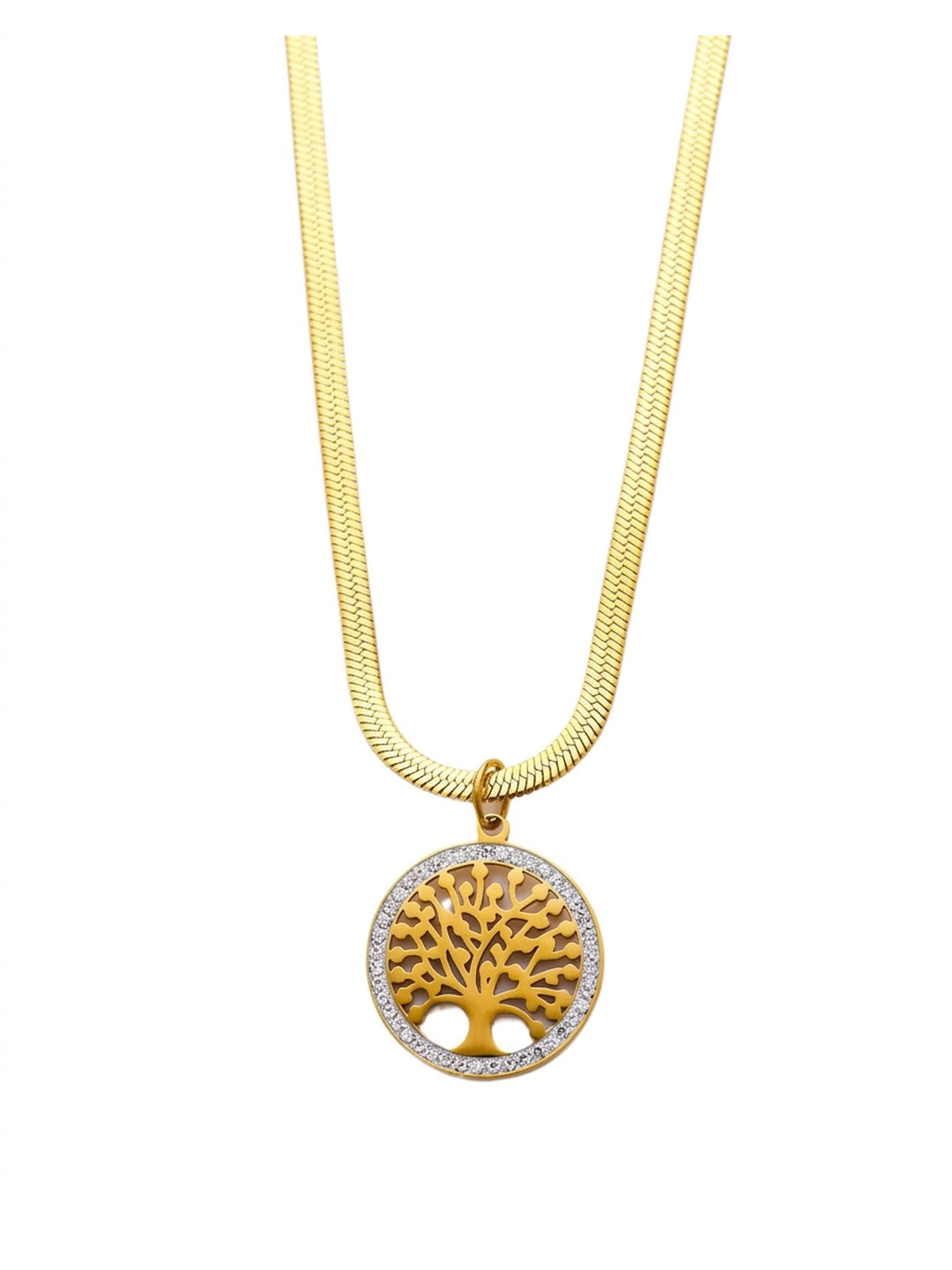 18K Gold Plated Tree of Life Pendant Necklace